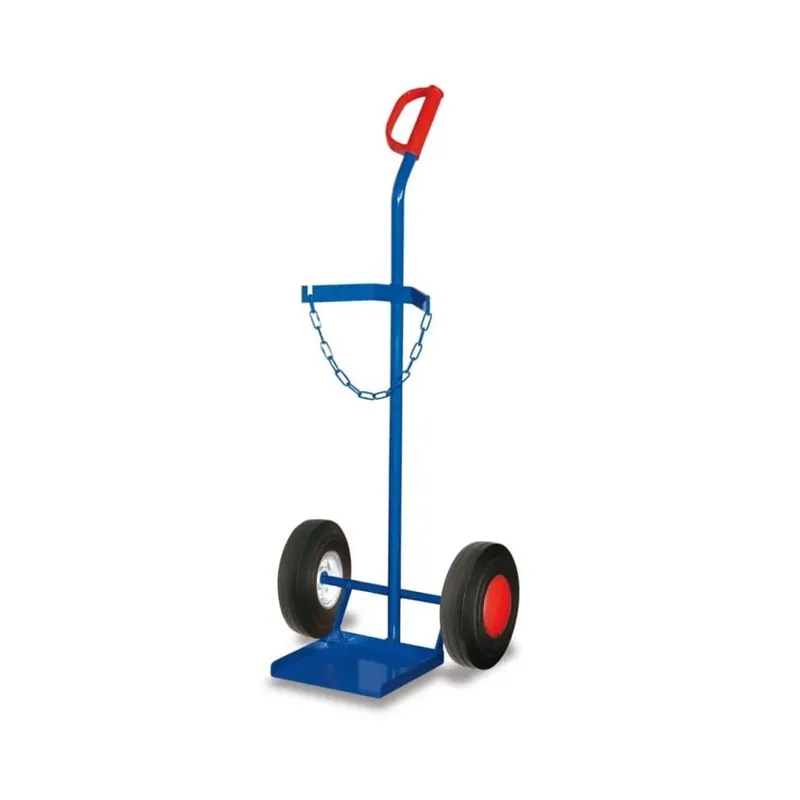 Angebot Stahlflaschenkarre für 1 Stahlflasche 40-50l Inhalt Luftbereifung 465 x 445 x 1185 mm